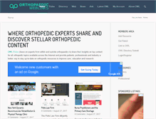 Tablet Screenshot of orthopaedicweblinks.com